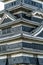 Detail of Original Keep å¤©å®ˆ of Matsumoto Castle æ¾æœ¬åŸŽ. Nagano Prefecture, Japan